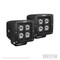 Westin Automotive SET OF(2)3.2 IN. X 3 IN. 5W CREE FLOOD BEAM W/BLK FACEPLATE BLK HYPERQ B-FORCE L 09-12205B-PR - alternate 2